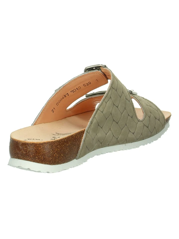 Think! Leder-Pantoletten "Julia" In Hellgrün - Image 6