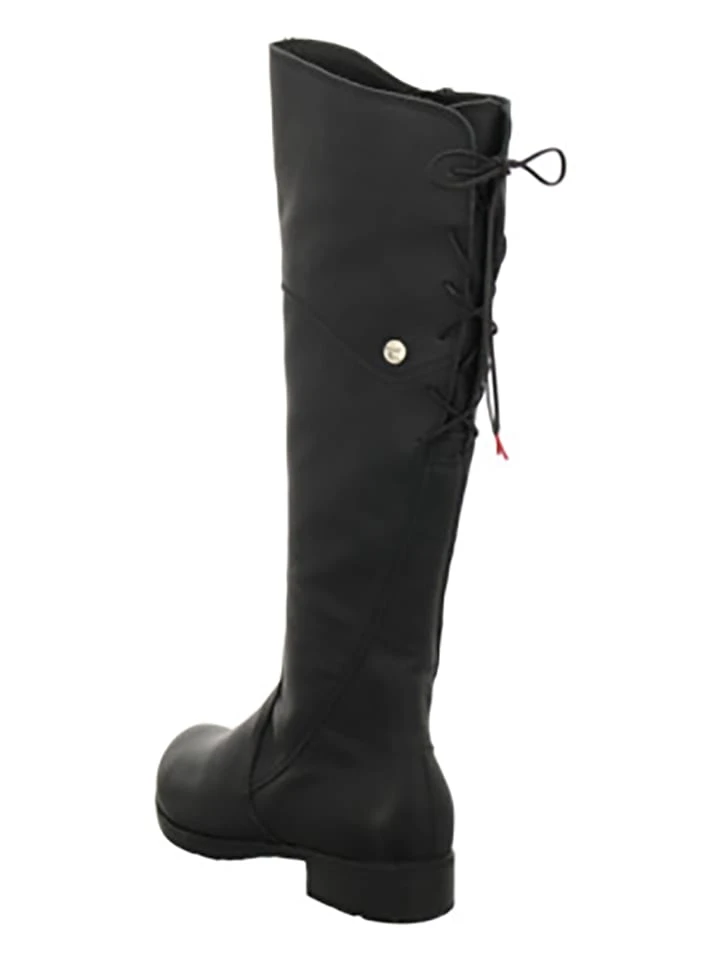 Think! Leder-Stiefel "Denk!" In Schwarz - Image 5