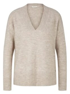TOM TAILOR Denim Pullover In Beige