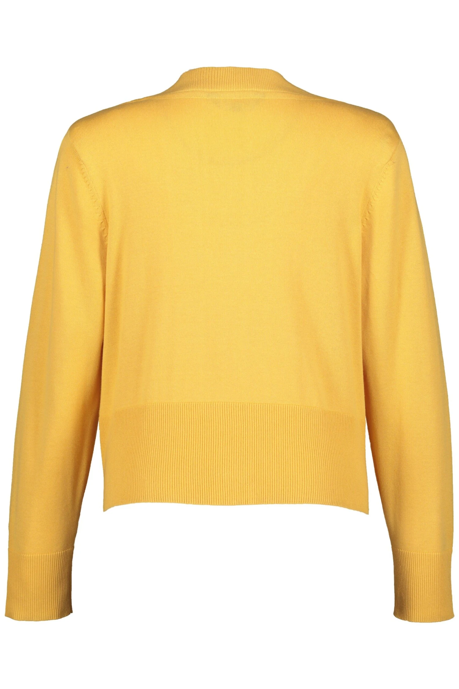 Ulla Popken Kurze Strickjacke Mit Großen Knöpfen In Gelb - Image 3