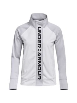Under Armour Funktionsjacke In Weiß/ Grau