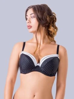 Push-up-BH In Schwarz/ Weiß