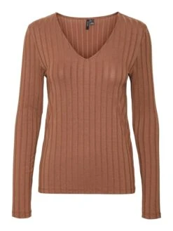 Vero Moda Longsleeve "Maggie" In Hellbraun
