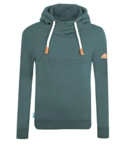 Kapuzenpulli Hoodie "Askja" In Gletschergrün