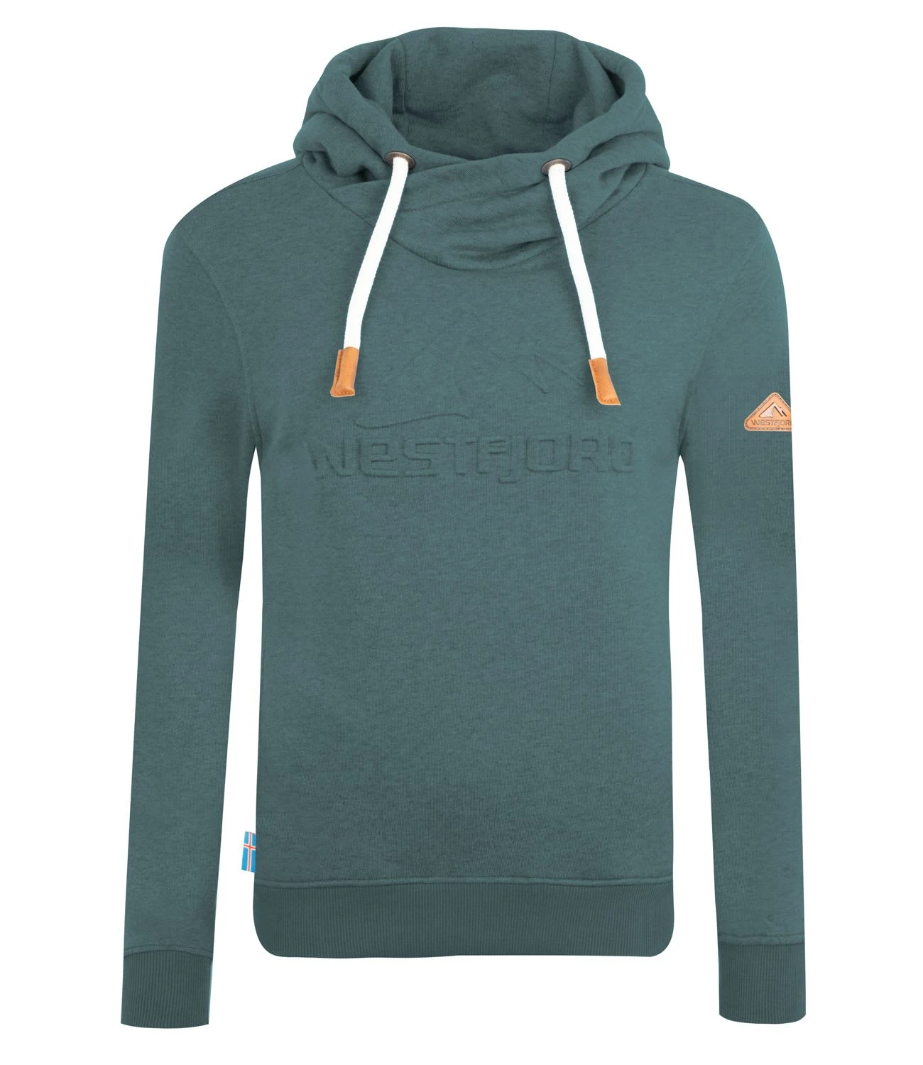 Kapuzenpulli Hoodie "Askja" In Gletschergrün
