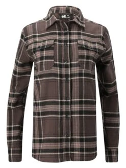 Whistler Hemd "Jamba" - Regular Fit - In Taupe/ Schwarz