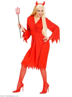 WIDMANN 3tlg. Kostüm "TEUFELIN" In Rot