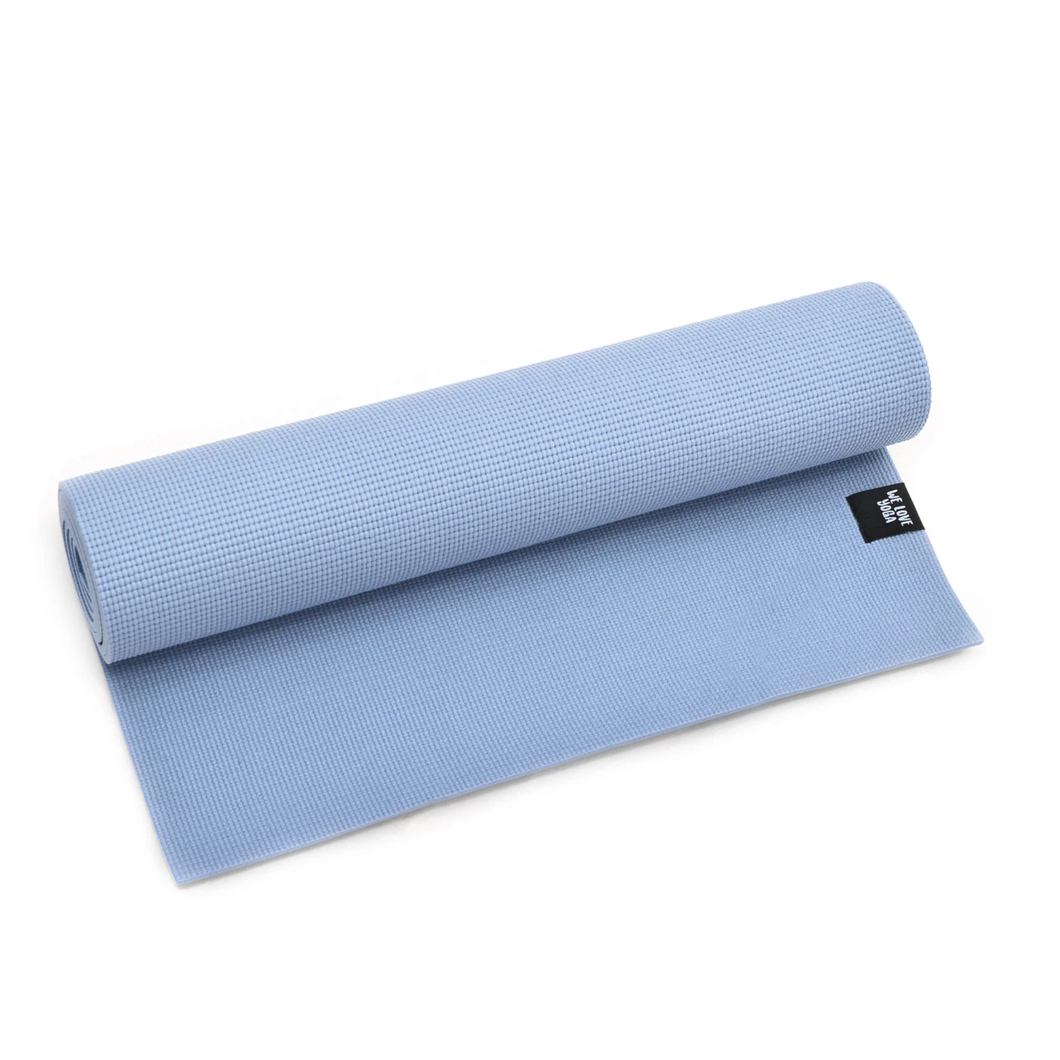 Yogamatte " We Love Yoga 183x60x0,6 Cm " In Hellblau