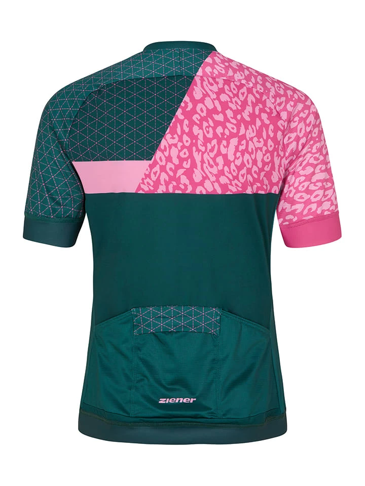 Ziener Fahrradtrikot "Natja" In Grün/ Pink - Image 2