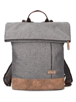 Rucksack "O25STO" In Schwarz/ Braun - (B)37 X (H)41 X (T)18 Cm