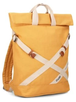 Rucksack "Yoga" In Gelb - (B)47 X (H)35 X (T)13 Cm